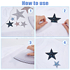 20Pcs 4 Colors Star Hotfix Rhinestone Kit(Hot Melt Adhesive On The Back) DIY-FH0007-04-4