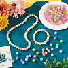 200Pcs 10 Colors Imitation Jelly Acrylic Beads MACR-TA0001-38-6