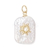 3Pcs 3 Styles Natural Baroque Keshi Pearl Pendants PALLOY-JF04921-3