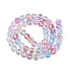 Crackle Transparent Glass Beads Strands GLAA-N063-8mm-M-2