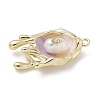 Brass Enamel Pendants KK-M308-04G-02-2