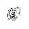 Guitar Alloy Open Cuff Ring for Men Women RJEW-T009-41AS-3