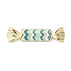 Rack Plating Brass Enamel Connector Charms KK-B092-23G-2