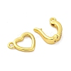 Brass Fold Over Clasps KK-Z078-38G-2