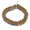 PVD Vacuum Plating Magnetic Synthetic Hematite Beads Strands G-I276-02B-6mm-2