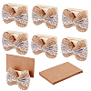 6 Sets Wood Place Card Holders AJEW-OC0001-35-2