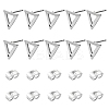 10Pcs 201 Stainless Steel Stud Earring Findings with Hole EJEW-FS0001-14A-1
