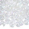 60Pcs UV Plating Transparent Acrylic Beads PACR-SP0001-01-1