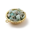 Natural Amazonite Chip Pendants KK-C242-05G-03-4