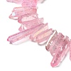 Electroplated Natural Quartz Stick Bead Strands G-G950-06A-01-3