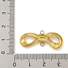 Ion Plating(IP) 304 Stainless Steel Bowknot Links Connector Charms STAS-A099-10G-3