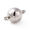 Tarnish Resistant 304 Stainless Steel Magnetic Clasps with Loops STAS-I137-07C-1