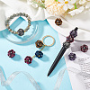 12Pcs 6 Colors Handmade Polymer Clay Rhinestone Beads CLAY-PH0002-08-5