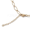 Ion Plating(IP) 304 Stainless Steel Rhombus Link Chain Necklace for Men Women STAS-B039-03G-3