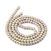 Baking Paint Pearlized Glass Pearl Round Bead Strands HY-XCP0001-29-2