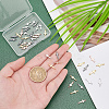 40Pcs 4 Colors Brass Links Connectors KK-PH0003-75-6