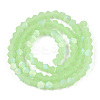 Imitation Jade Bicone Frosted Glass Bead Strands EGLA-A039-J2mm-MB01-2