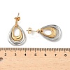 304 Stainless Steel Dangle Stud Earrings EJEW-V015-01GP-2