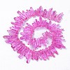 Natural Crackle Quartz Crystal Dyed Beads Strands G-I345-03A-2