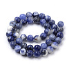 Natural South Africa Sodalite Beads Strands G-S259-35-6mm-3