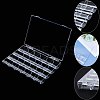 1Pc 24 Grids Plastic Nail Art Jewelry Storage Boxes OBOX-SP0001-01-5