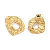 Ion Plating(IP) 304 Stainless Steel Stud Earring EJEW-C103-01G-1
