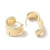 Ring Brass Hoop Earrings for Women EJEW-U008-10G-2