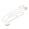 304 Stainless Steel Flat Round Cameo Pendant Cable Chain Necklaces for Women LS-STAS-Z108-02S-02-4