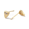 Triangle Eye Clear Cubic Zirconia Stud Earrings EJEW-F310-08G-2