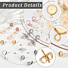 48Pcs 2 Styles Stainless Steel Stud Earring Findings STAS-BBC0010-23A-6