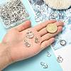 100Pcs 10 Styles Tibetan Style Alloy Charms TIBEP-CJ0001-54-4