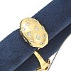 Brass Micro Pave Clear Cubic Zirconia Cuff Rings LS-RJEW-M029-04G-3