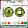 1600Pcs 8 Styles Christmas Theme DIY Round ABS Plastic & Acrylic Beads Findings Kits DIY-AR0004-47-2