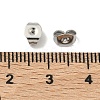 Tarnish Resistant 201 Stainless Steel Ear Nuts X-STAS-S028-11-3