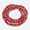 Electroplate Glass Beads Strands EGLA-A034-T4mm-J08-2