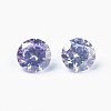 Cubic Zirconia Pointed Back Cabochons ZIRC-WH0001-B03-1