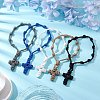 Polyester & Spandex Cord Bracelets BJEW-JB11398-2