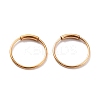 Ion Plating(IP) 304 Stainless Steel Hoop Earrings STAS-Z037-02G-1