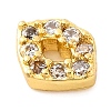 Rack Plating Brass Micro Pave Clear Cubic Zirconia Cabochons KK-F874-02G-01-2