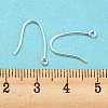 925 Sterling Silver Hoop Earring Findings STER-H107-08S-4