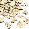 50 Pcs Unfinished Blank Wooden Slices for Painting Arts WOOD-CJC0011-17B-9