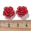 Synthetic Coral Dyed Carved Beads SHEL-I001-05B-4