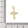 Brass Micro Pave Clear Cubic Zirconia Pendants KK-E799-06C-G-3