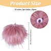 12Pcs 12 Colors Faux Fox Fur Soft Pompom Ball DIY-GL0005-45-2