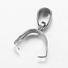 Tarnish Resistant 201 Stainless Steel Ice Pick Pinch Bails STAS-F149-23P-C-1