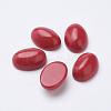 Synthetic Coral Cabochons G-F501-02-10x14mm-1