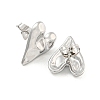 Non-Tarnish Heart 304 Stainless Steel Ear Studs EJEW-L290-025P-2