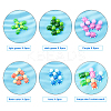 10 Style Opaque Resin Cabochons RESI-FH0001-32-3