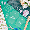 Acrylic Quilting Templates DIY-BC0014-52A-4