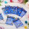 50Pcs Heart Printed Organza Bags OP-TADJ0001-01J-4
